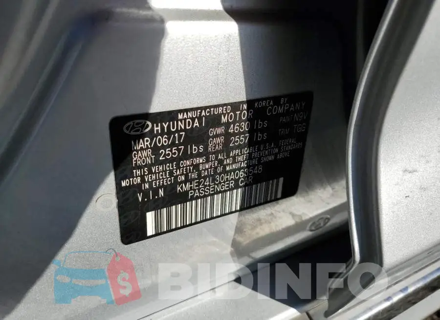 KMHE24L30HA063548 Photo# 10