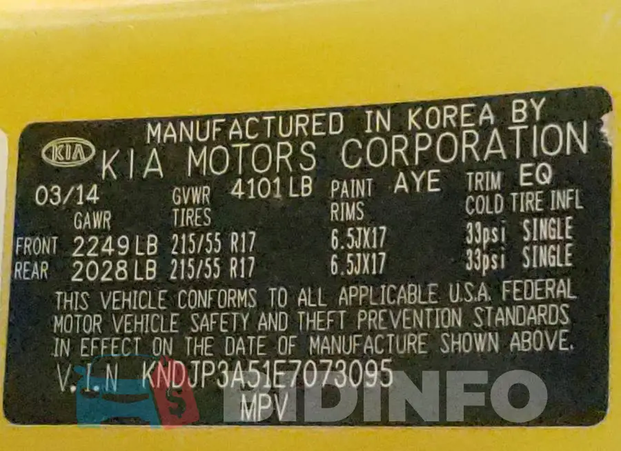 KNDJP3A51E7073095 Photo# 10