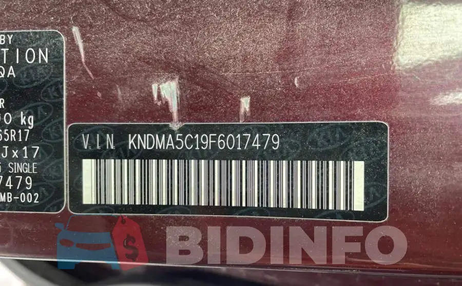 KNDMA5C19F6017479 Photo# 10
