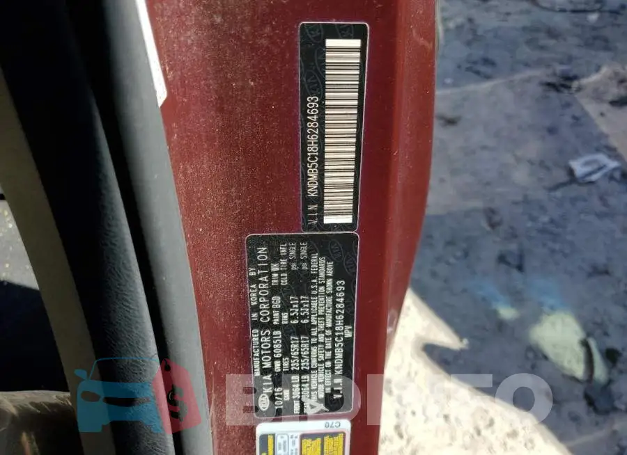 KNDMB5C18H6284693 Photo# 13