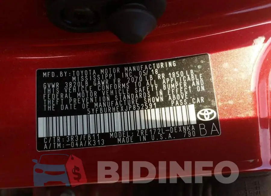 5YFBURHEXJP852591 Photo# 10