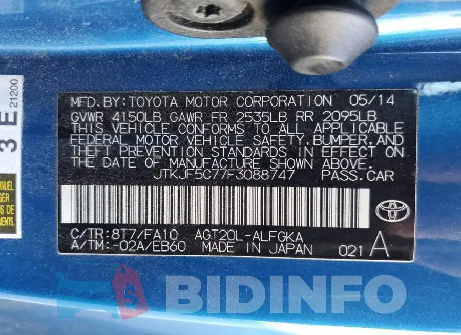 JTKJF5C77F3088747 Photo# 14