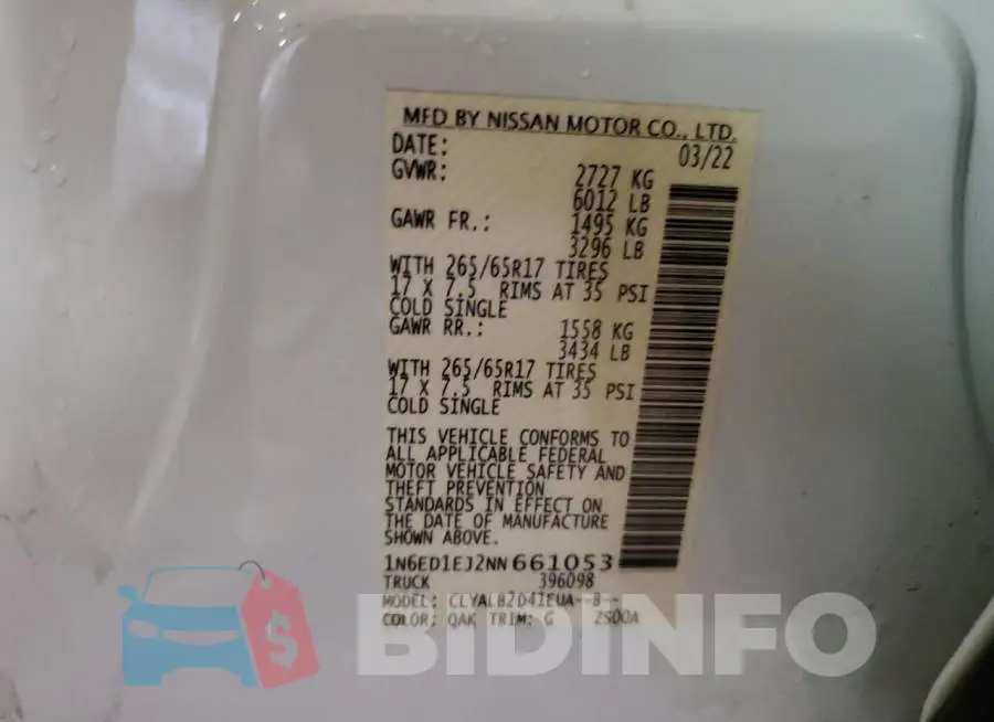 1N6ED1EJ2NN661053 Photo# 12