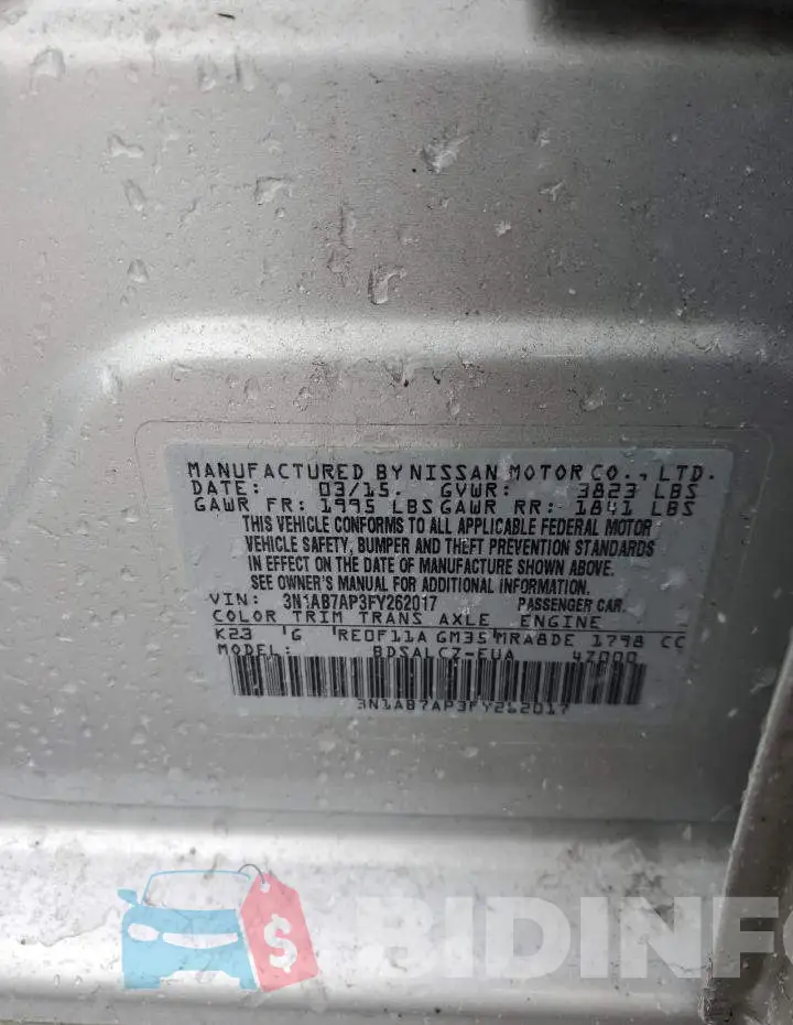 3N1AB7AP3FY262017 Photo# 12