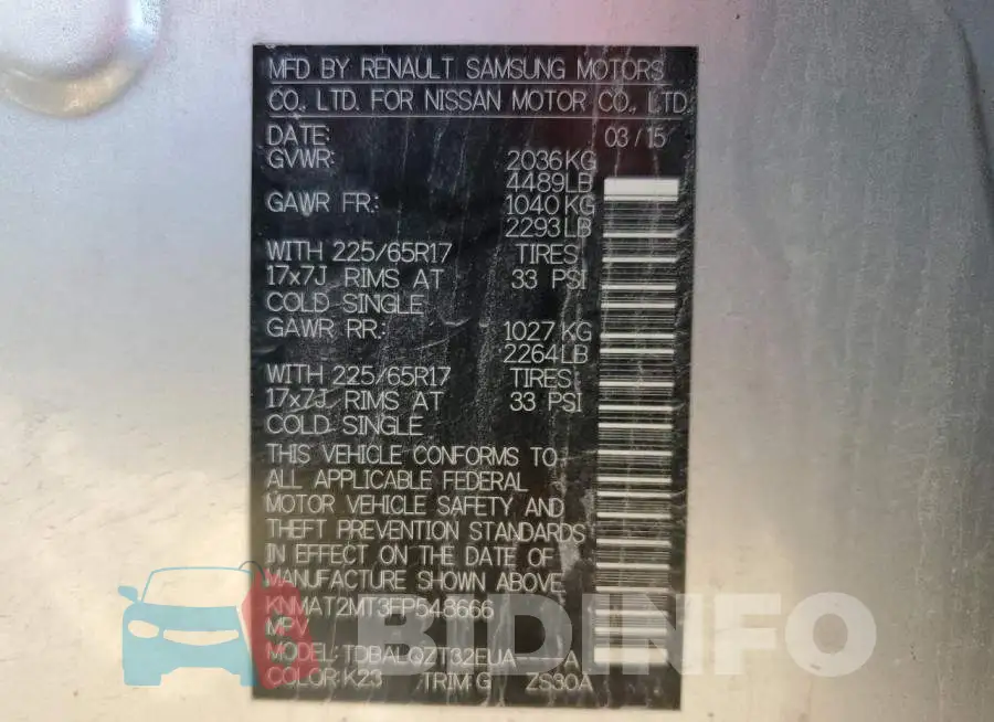 KNMAT2MT3FP548666 Photo# 10
