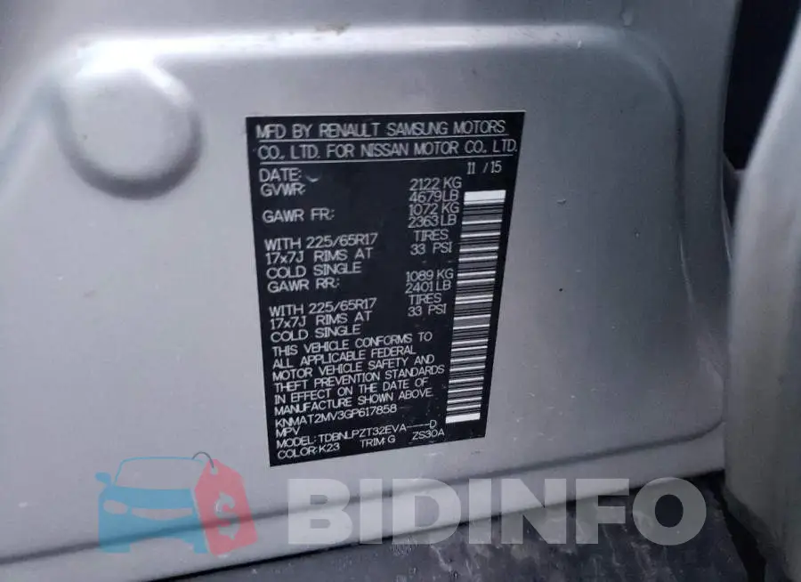 KNMAT2MV3GP617858 Photo# 13