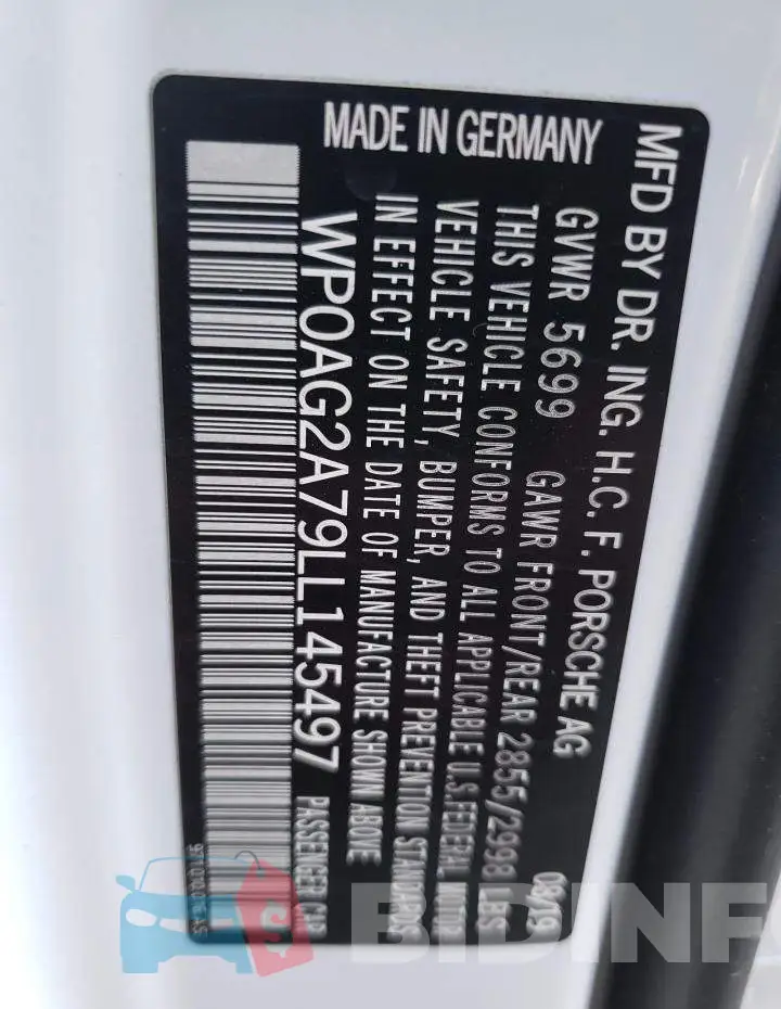 WP0AG2A79LL145497 Photo# 12