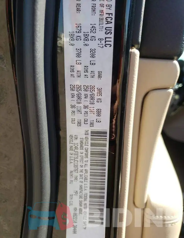 1C4RJFBT9JC139767 Photo# 13