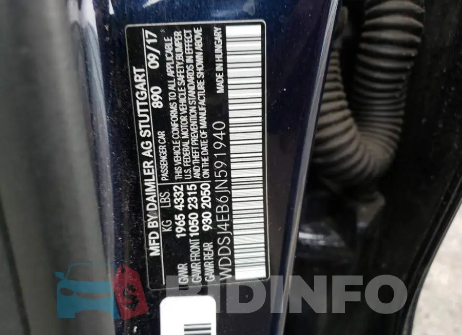 WDDSJ4EB6JN591940 Photo# 12