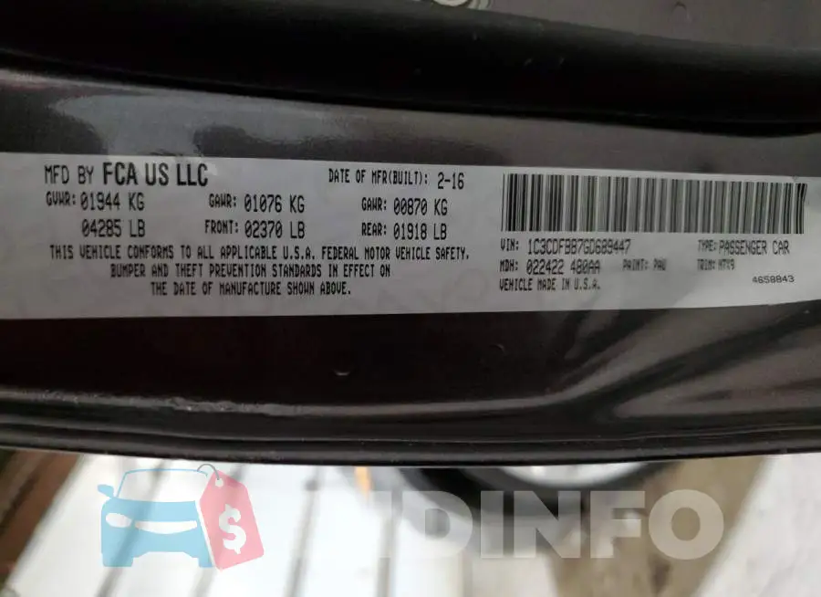 1C3CDFBB7GD689447 Photo# 10