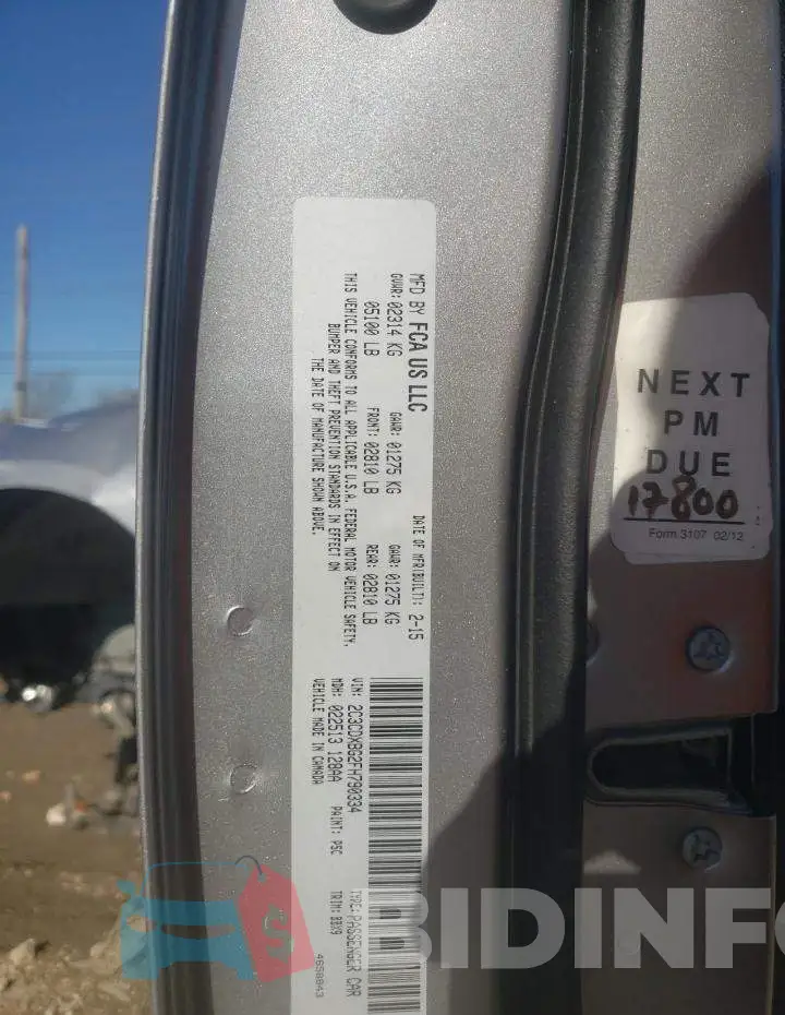 2C3CDXBG2FH790334 Photo# 13