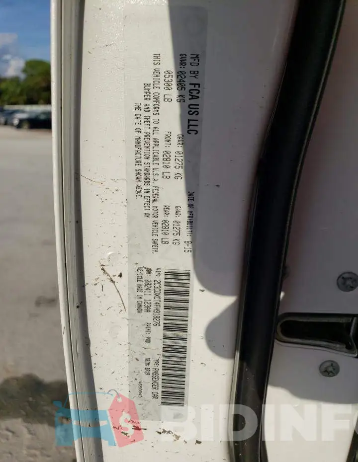 2C3CDXCT4FH918276 Photo# 13