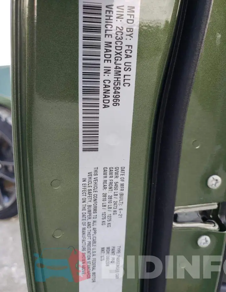 2C3CDXGJ4MH584966 Photo# 13