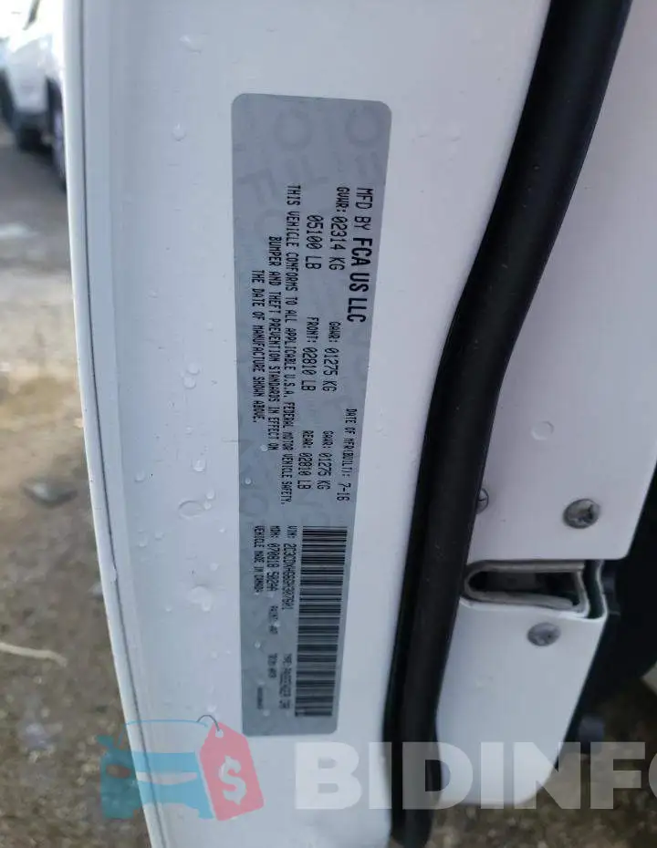 2C3CDXHG6GH307601 Photo# 10