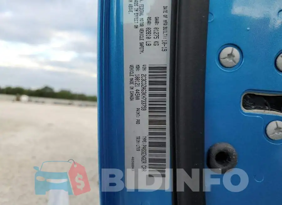 2C3CDZAG3KH733759 Photo# 12