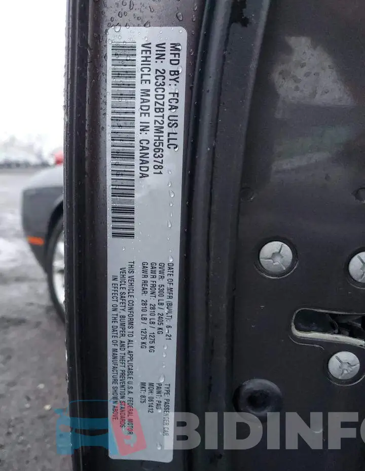 2C3CDZBT2MH563781 Photo# 12