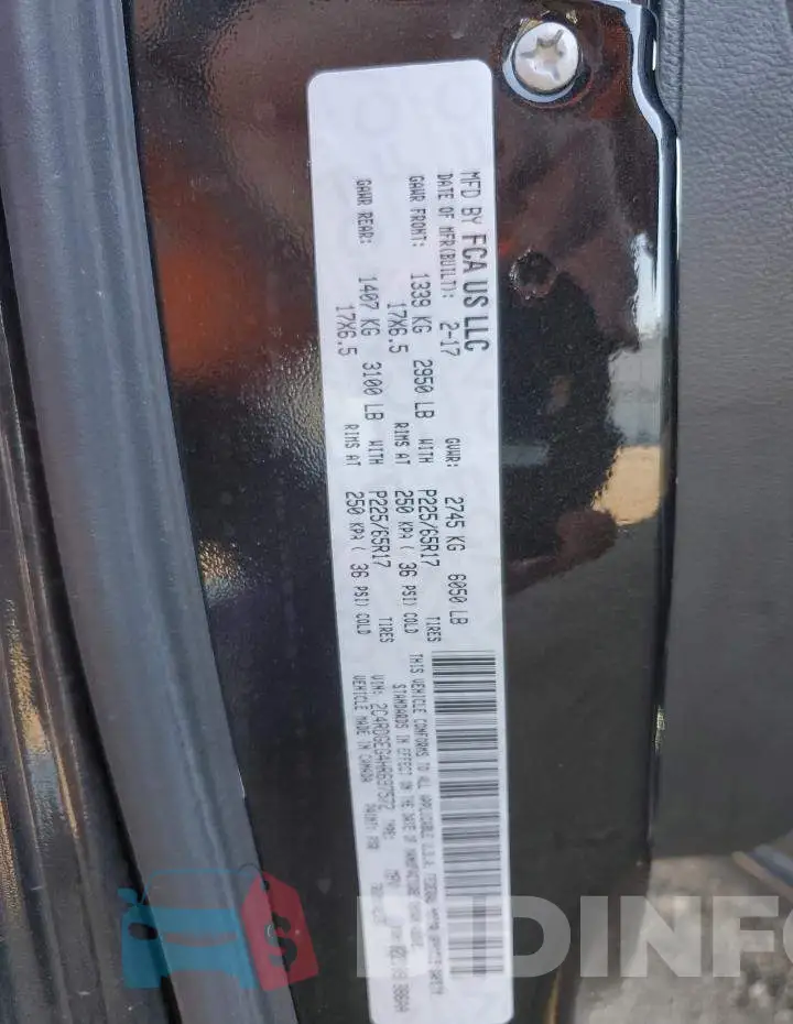 2C4RDGEG4HR697572 Photo# 10