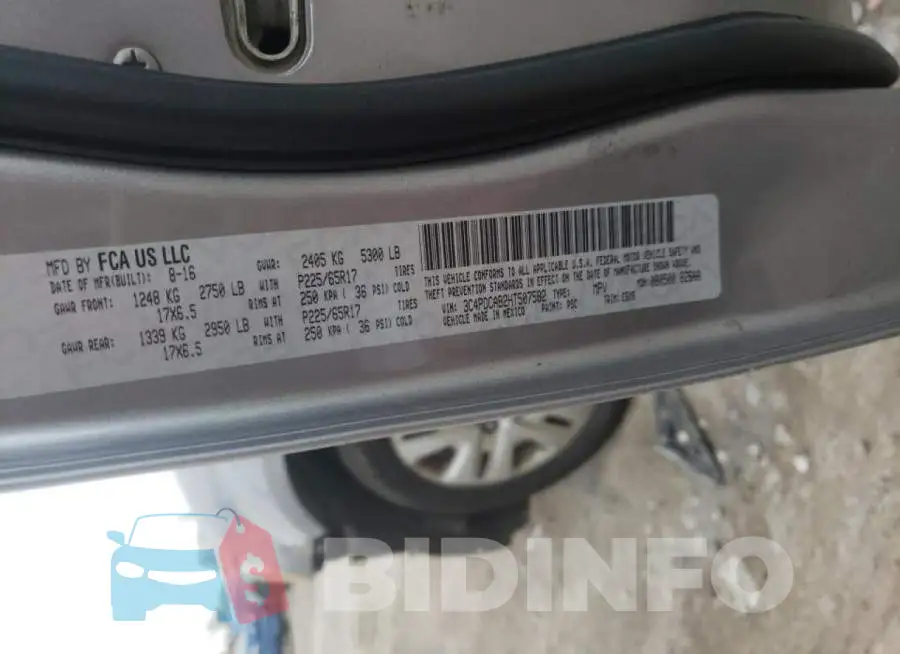 3C4PDCAB2HT507582 Photo# 14