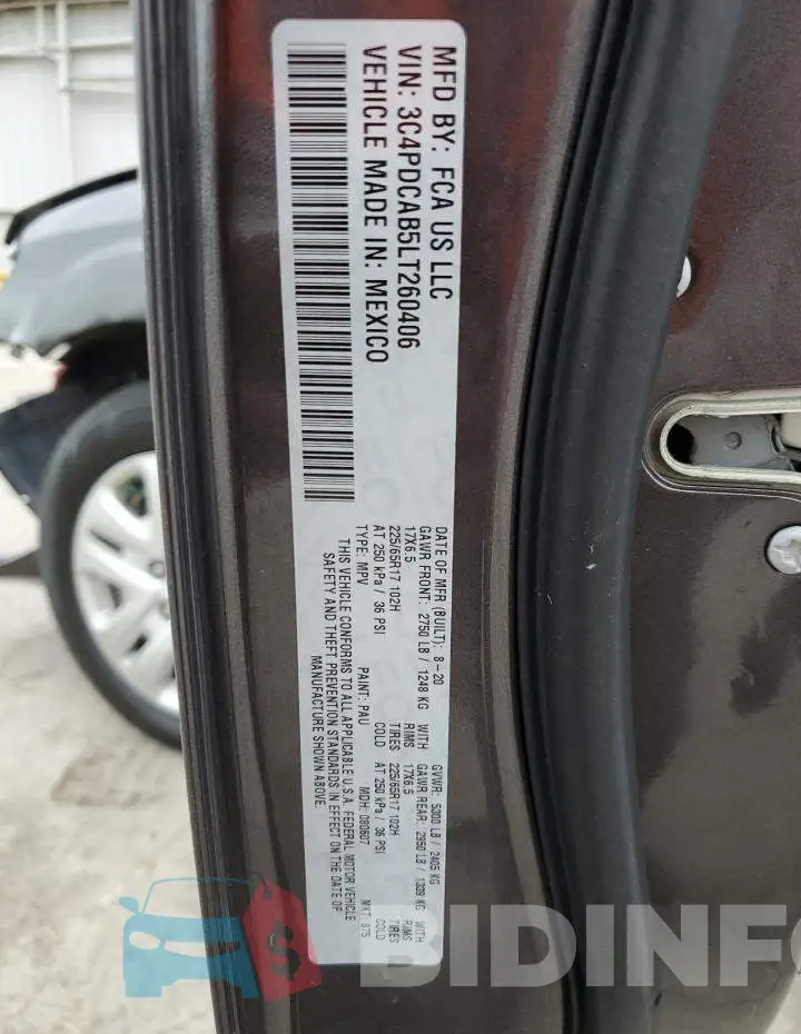 3C4PDCAB5LT260406 Photo# 10