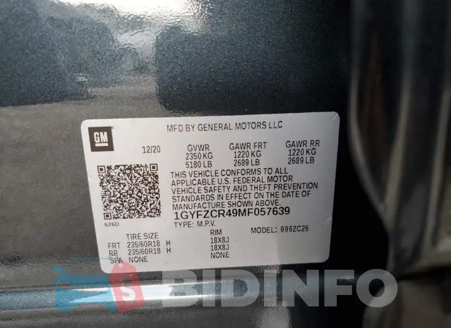 1GYFZCR49MF057639 Photo# 13