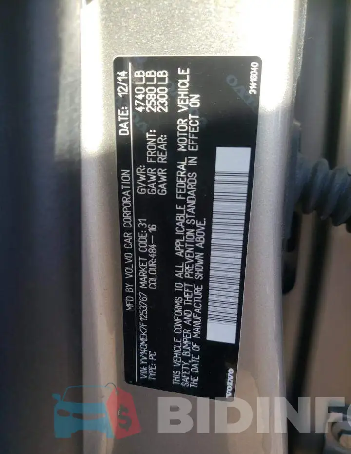 YV140MEK7F1253767 Photo# 10