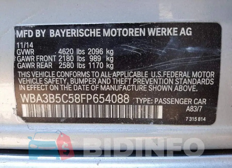 WBA3B5C58FP654088 Photo# 10