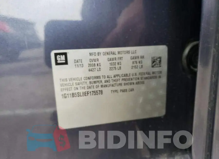 1G11B5SL8EF175578 Photo# 12