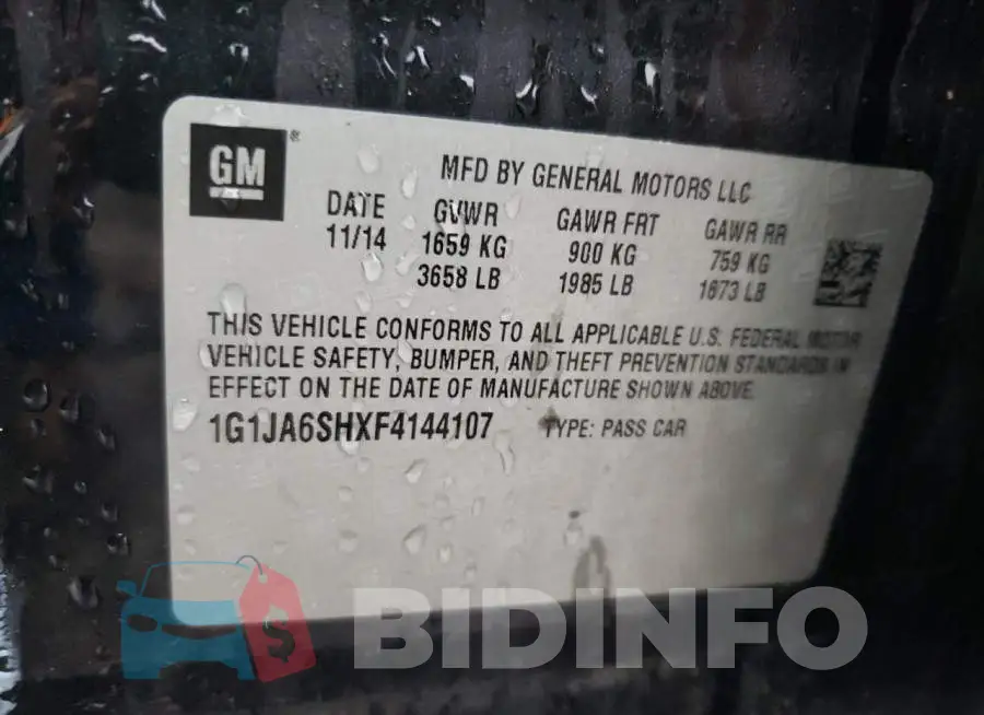 1G1JA6SHXF4144107 Photo# 12