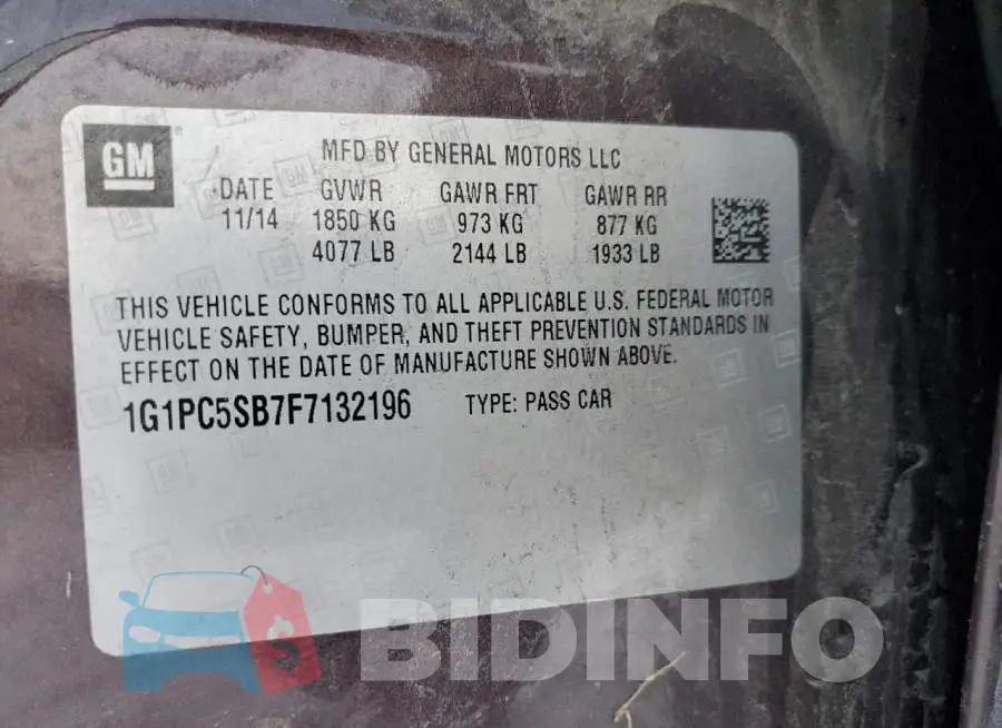 1G1PC5SB7F7132196 Photo# 12