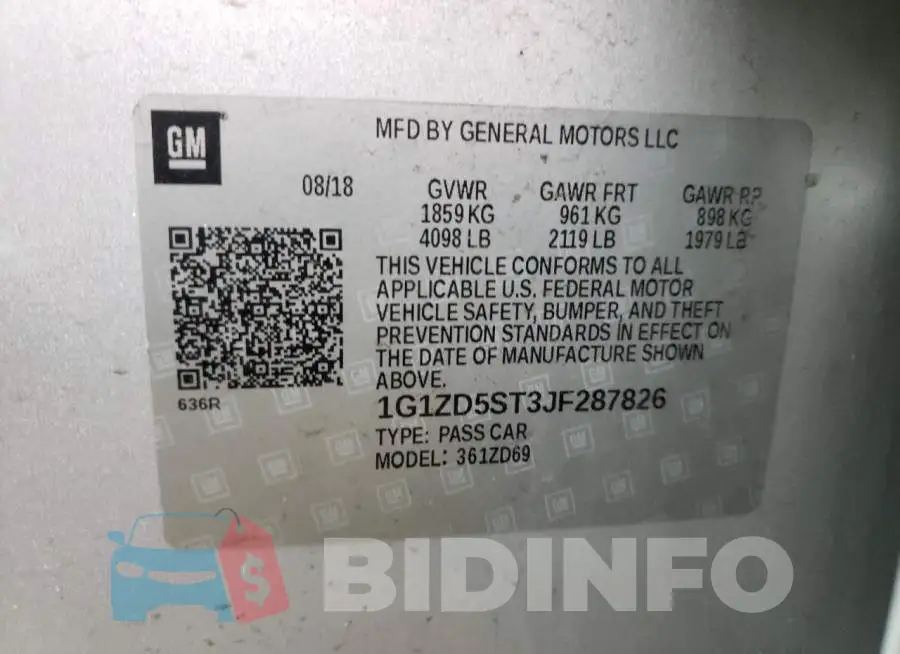 1G1ZD5ST3JF287826 Photo# 10