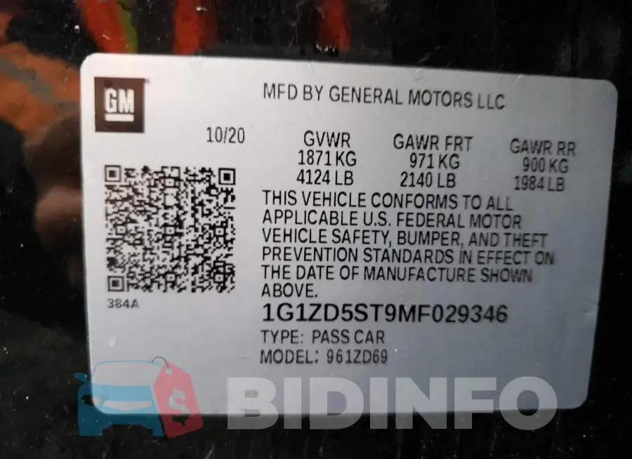 1G1ZD5ST9MF029346 Photo# 12