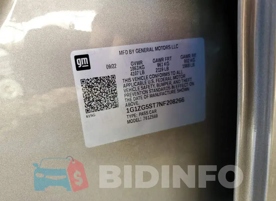 1G1ZG5ST7NF208266 Photo# 12