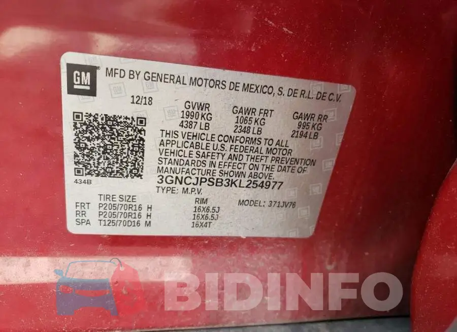 3GNCJPSB3KL254977 Photo# 10