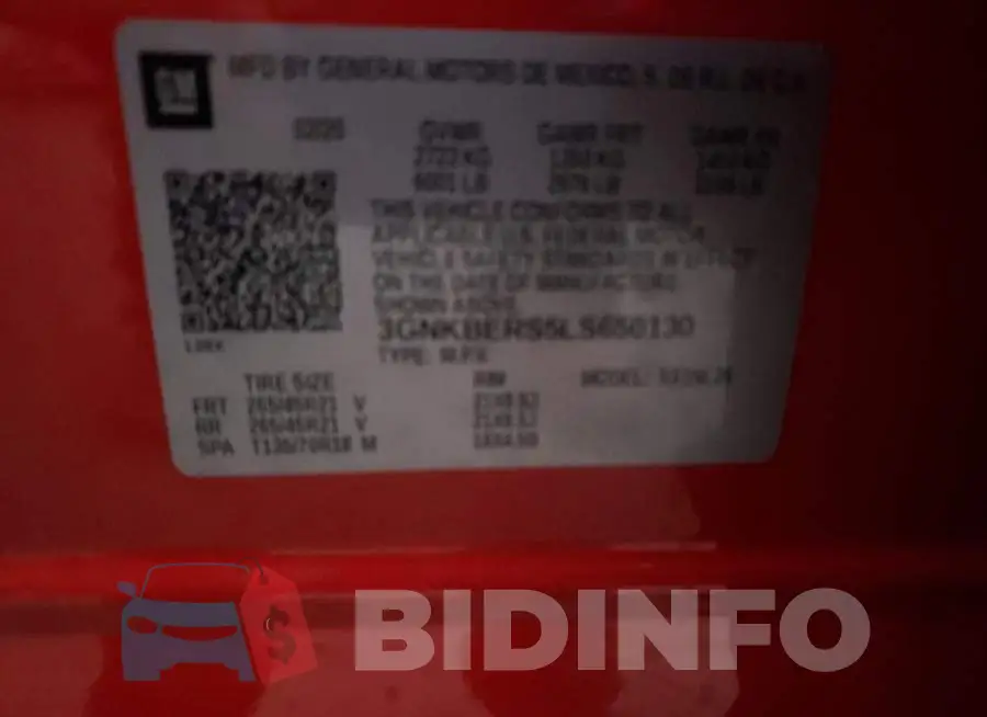 3GNKBERS5LS650130 Photo# 14