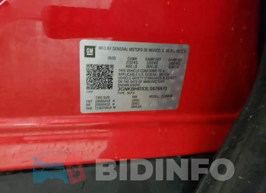 3GNKBHRS3LS676971 Photo# 13