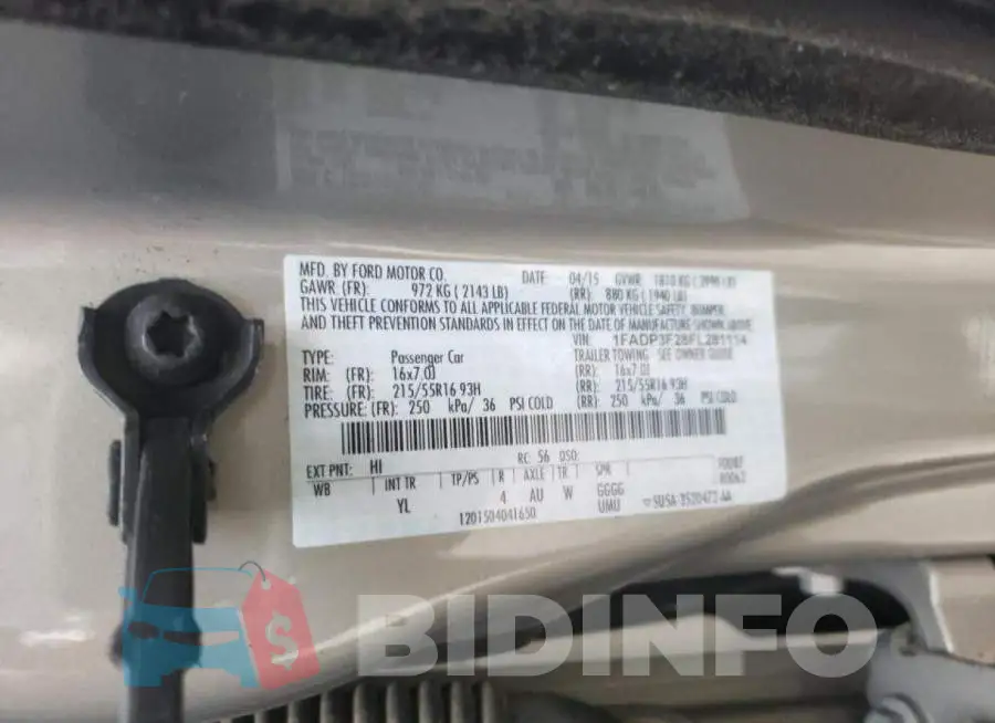 1FADP3F28FL281114 Photo# 13