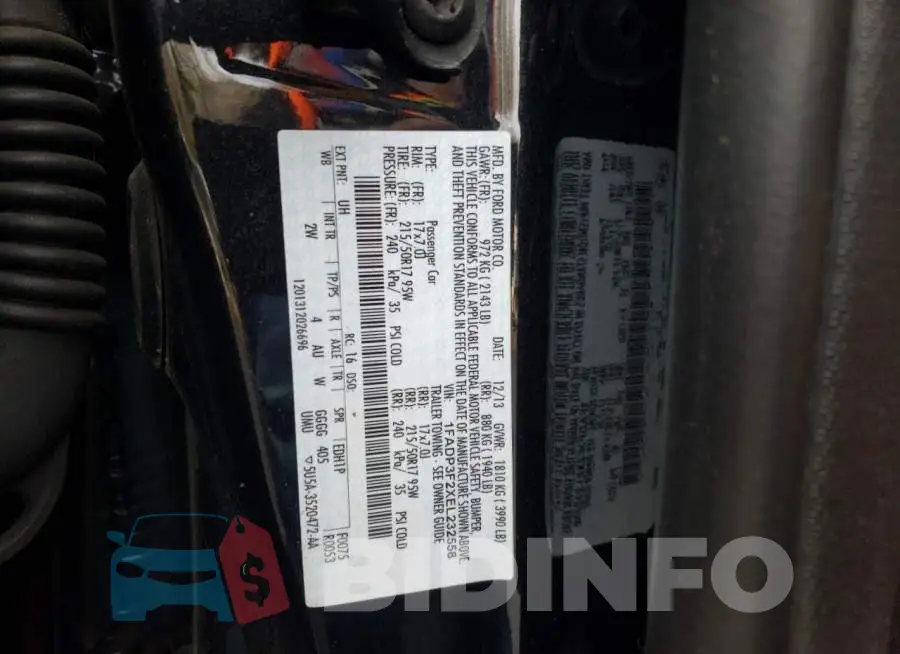 1FADP3F2XEL232558 Photo# 13