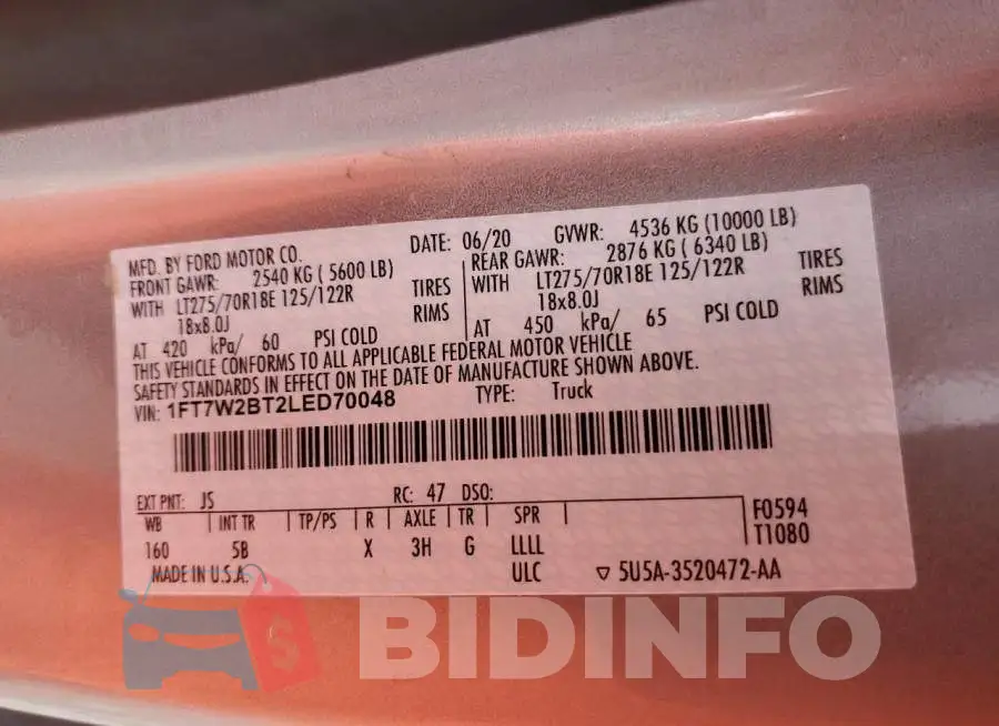 1FT7W2BT2LED70048 Photo# 10