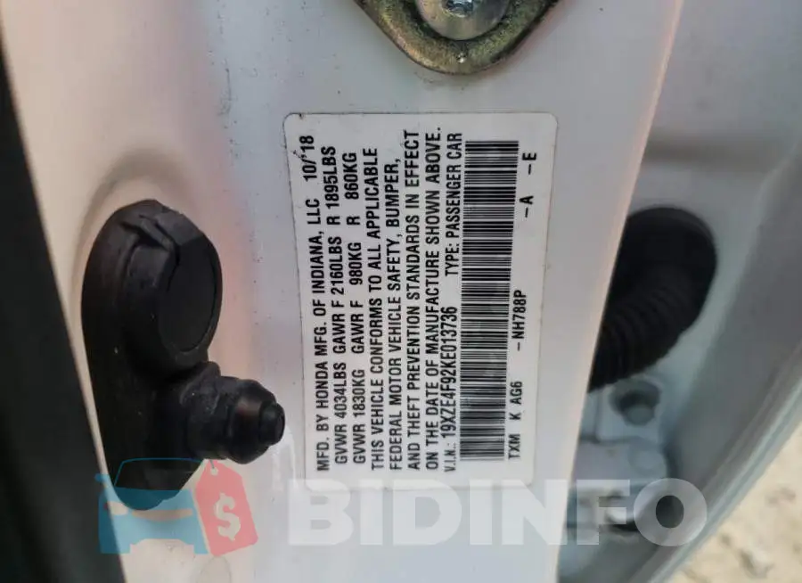 19XZE4F92KE013736 Photo# 12