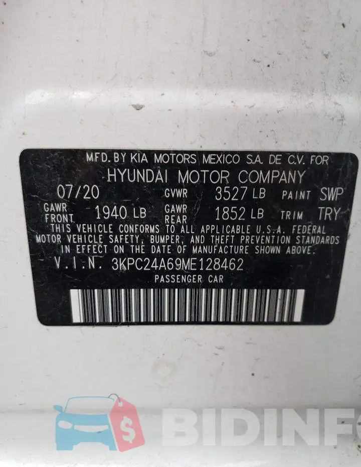 3KPC24A69ME128462 Photo# 13