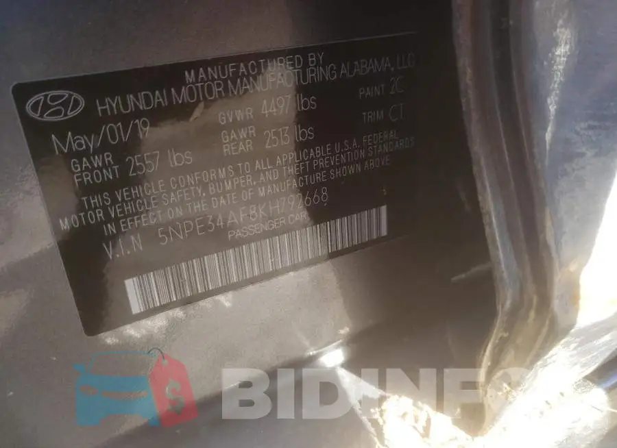 5NPE34AF8KH792668 Photo# 12