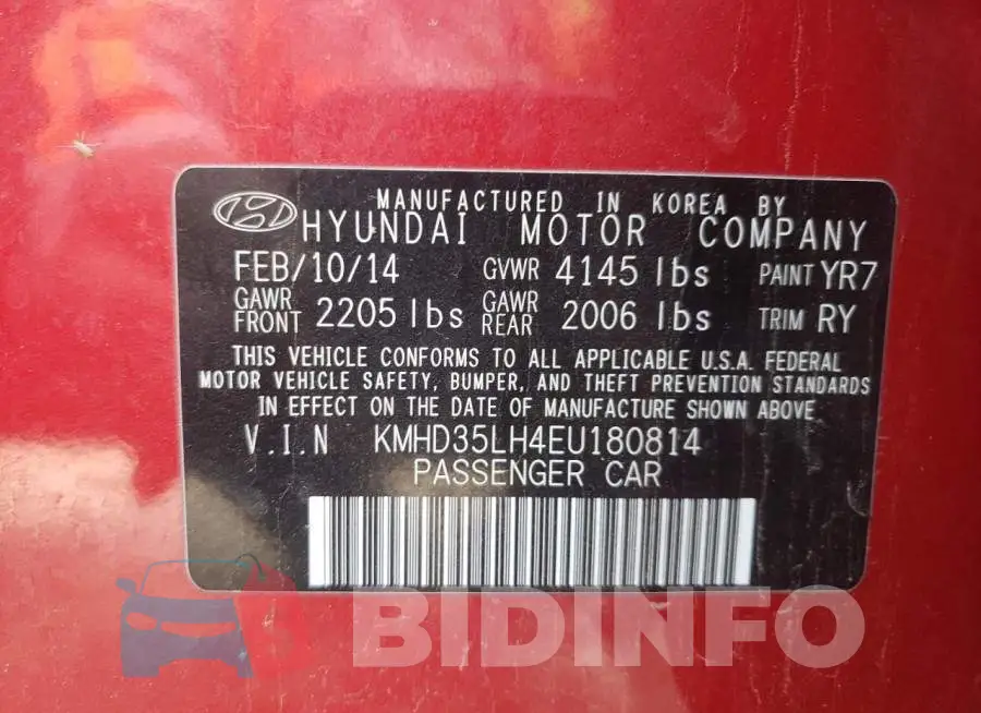 KMHD35LH4EU180814 Photo# 10