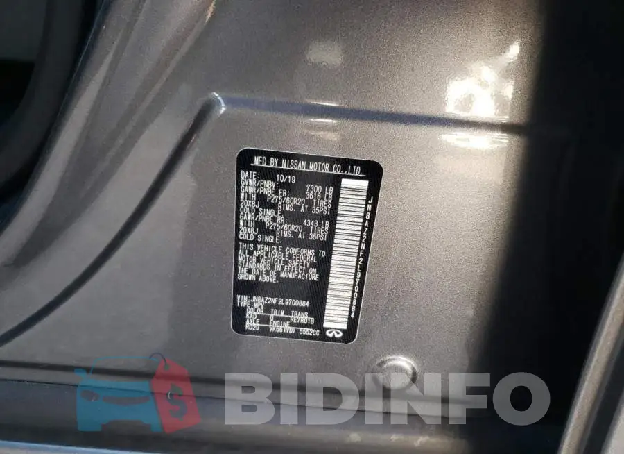 JN8AZ2NF2L9700884 Photo# 10