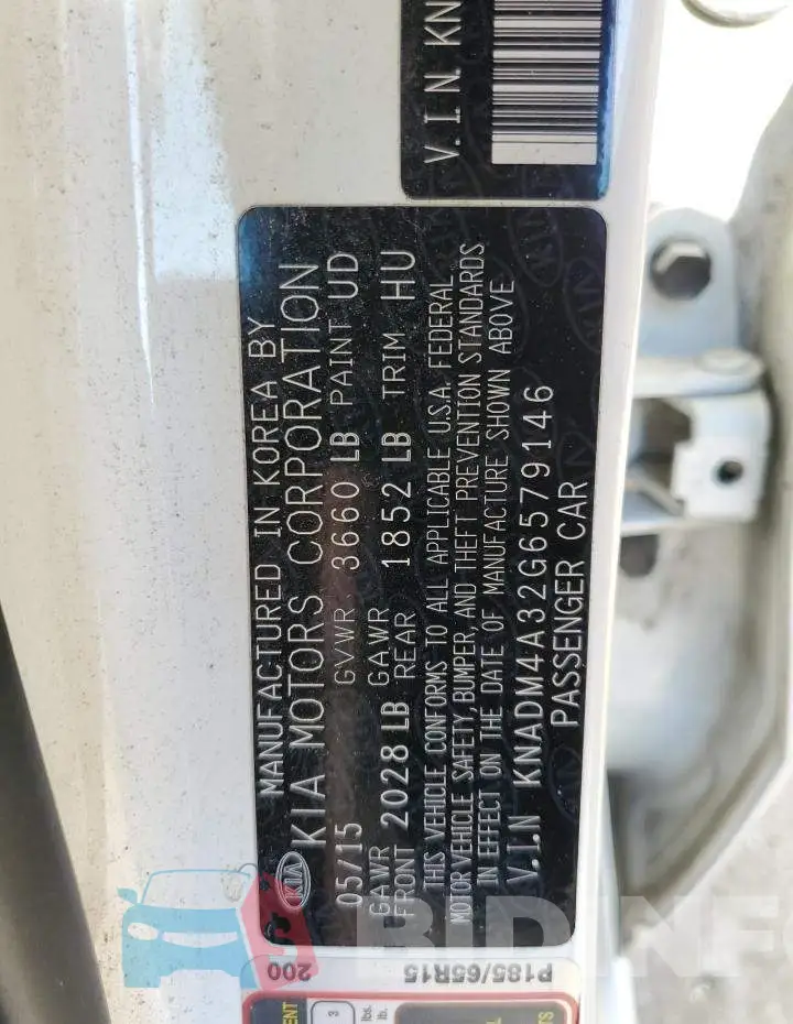 KNADM4A32G6579146 Photo# 10