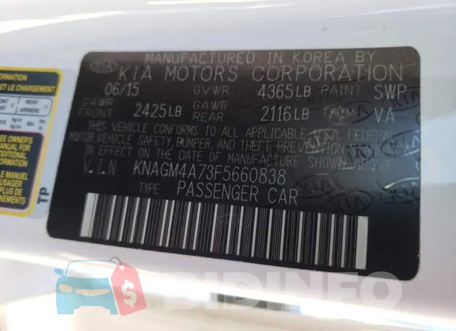 KNAGM4A73F5660838 Photo# 10
