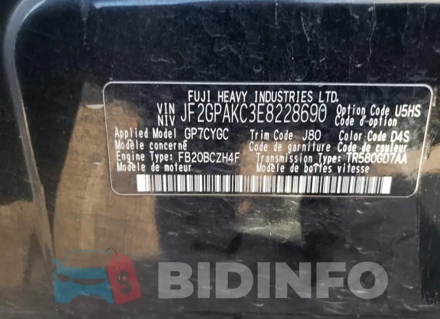 JF2GPAKC3E8228690 Photo# 10