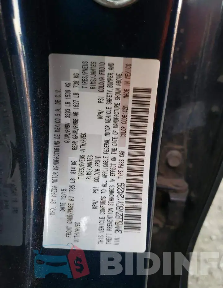 3MYDLBZV8GY124229 Photo# 12