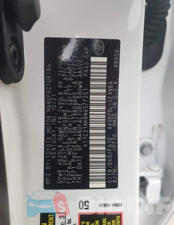 4T1C31AK6NU577251 Photo# 13