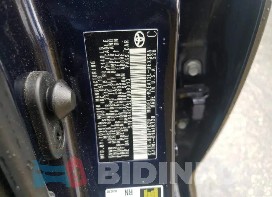 5YFS4RCE5LP009313 Photo# 10