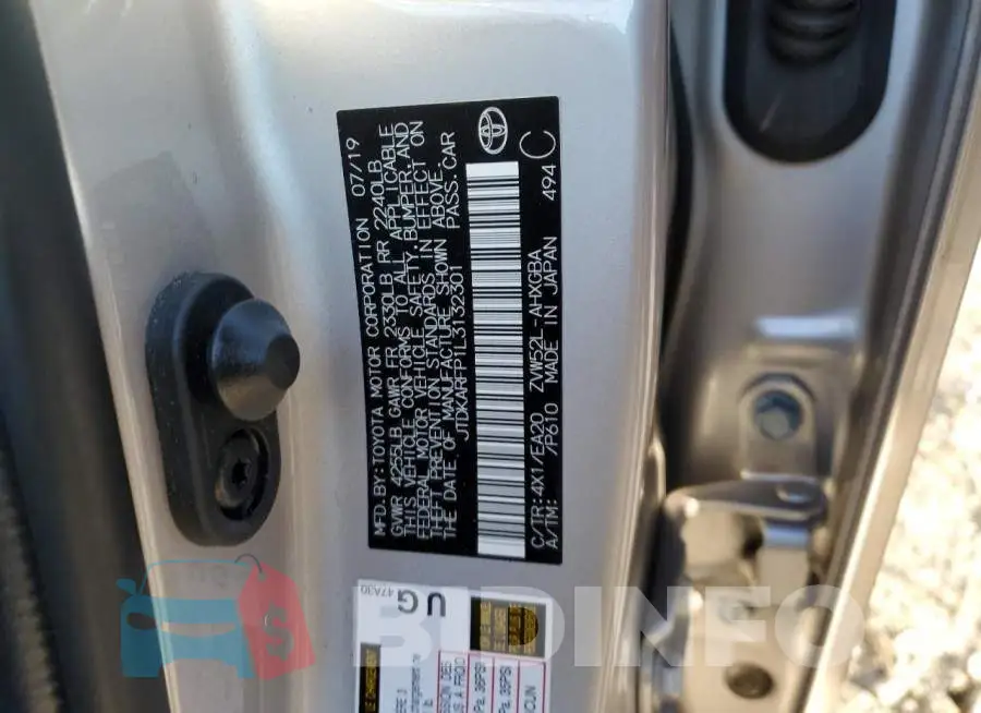 JTDKARFP1L3132301 Photo# 12